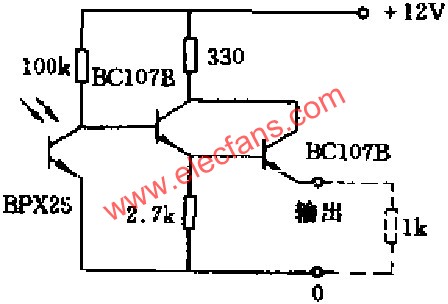 光電控制觸發器電路圖  m.xsypw.cn