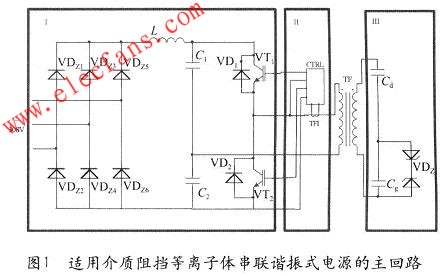 介質阻擋等離子體串聯(lián)諧振式電源電路 m.xsypw.cn