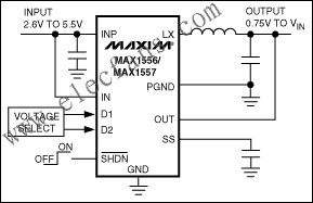 MAX1556/MAX1556A/MAX1557  PWM降壓型DC-DC轉換器 m.xsypw.cn