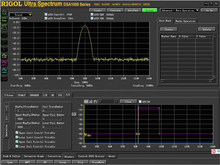 圖2UltraSpectrum提供的PassFail功能