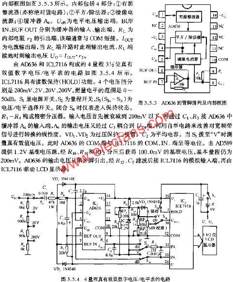 4量程真有效數字電壓/電平表的電路  m.xsypw.cn