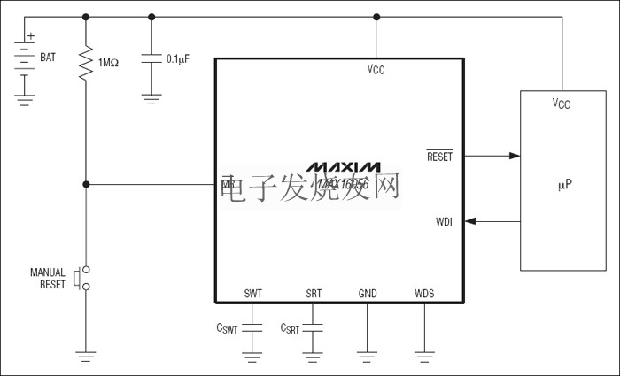 MAX16056-MAX16059超低電流125nA 微處理器(μP)監(jiān)控電路 m.xsypw.cn