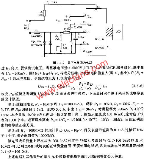 數字電導表的電路  m.xsypw.cn