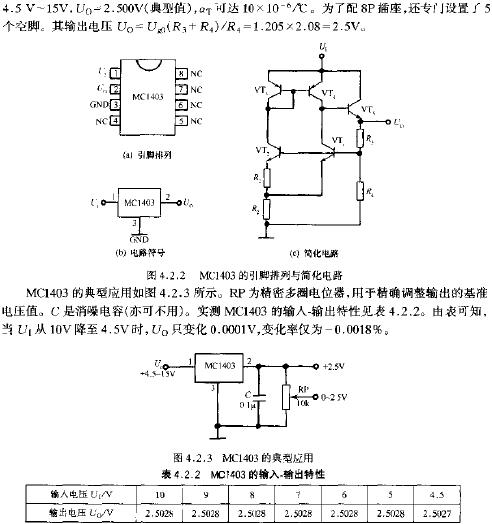 MC1403的引腳排列與簡化電路  m.xsypw.cn