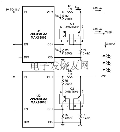 LED驅動器電流檢測電平轉換器 m.xsypw.cn