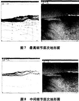 利用 L0D技術進行地形建模的效果