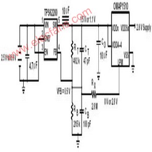 TPS62200可調(diào)式降壓型轉(zhuǎn)換器實(shí)現(xiàn)動(dòng)態(tài)電壓縮放技術(shù)電路圖 http://m.xsypw.cn