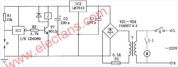 家用增壓水泵保護(hù)電路 m.xsypw.cn