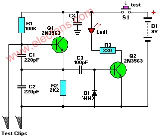http://m.xsypw.cn 簡單的晶體測試儀電路圖