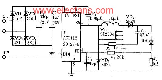 ACT112 降壓-升壓電路(應用電路) http://m.xsypw.cn