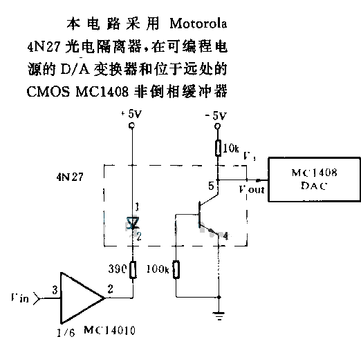 D/A從變換器的500v隔離電路 來源:http://m.xsypw.cn