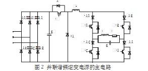 圖2 并聯諧振逆變電源的主電路