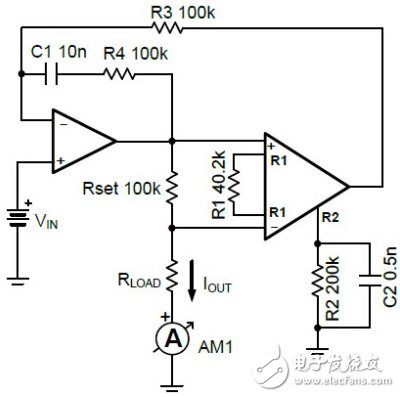 低電平V-I轉換器:0V-5V輸入至0uA-5uA輸出