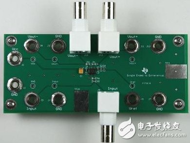 單端輸入至差分輸出轉換電路參考設計電路圖