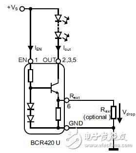 基于BCR420U的線性恒流LED驅動電路