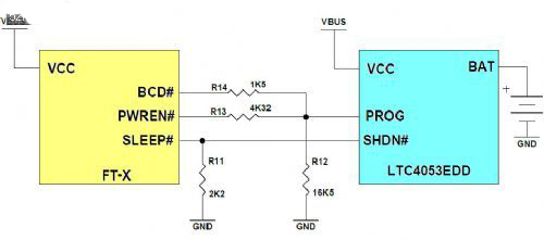 簡化的USB充電線路