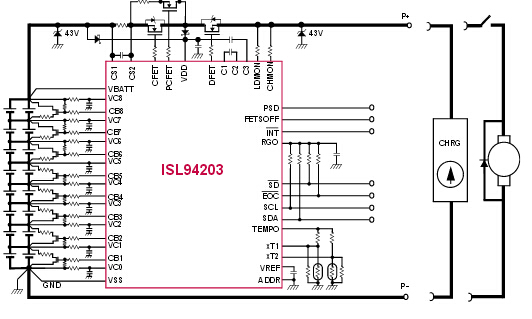 【intersil】電池保護、監控與平衡解決方案