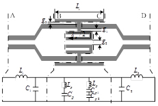 具有T枝節(jié)的開環(huán)諧振結構