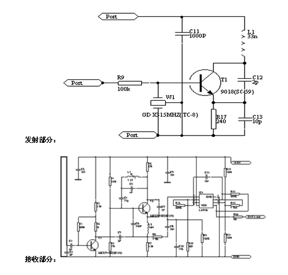 簡單無線發(fā)射接收電路設計