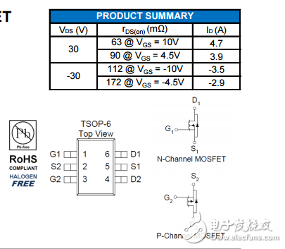AM3599C-T1-PF 替代AO6609適用于:電動牙刷 馬達