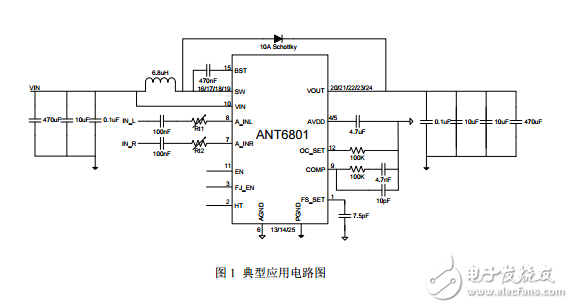 ANT6801大電流帶音頻包絡(luò)追蹤技術(shù)自適應(yīng)同步升壓IC