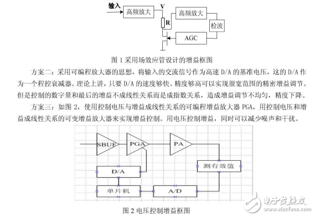 增益可調放大器的設計