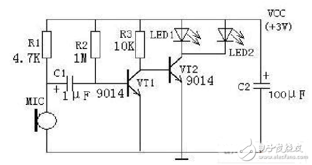 9014制作閃燈電路圖大全（三款模擬電路設計原理圖詳解）