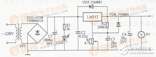 可調(diào)穩(wěn)壓電源電路圖大全（八款可調(diào)穩(wěn)壓電源電路設(shè)計原理圖詳解）