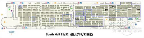 CES2011南展廳1樓S1/S2展區企業分布