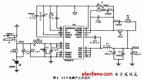 3.3 V電源產(chǎn)生電路