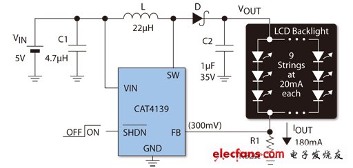 8英吋LCD模塊背光電路