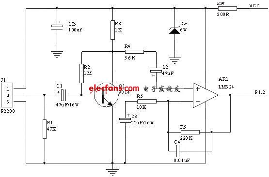 紅外傳感器信號處理電路圖