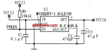 圖3 1.8 V 電壓的實(shí)現(xiàn)