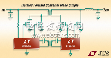 Linear推出同步正向轉換器芯片組:LTC3765和LTC3766 