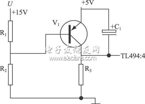 利用TL494:4 腳進行驅動軟啟動及電源保護