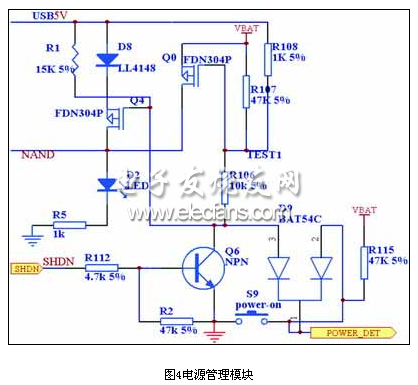 電源開(kāi)關(guān)控制部分電路