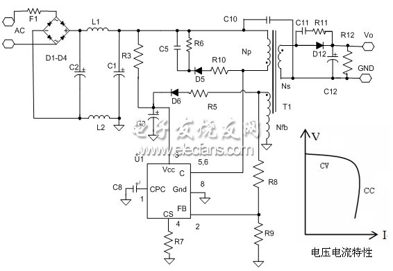 AP3968/69/70的典型單輸出應用及電壓電流特性