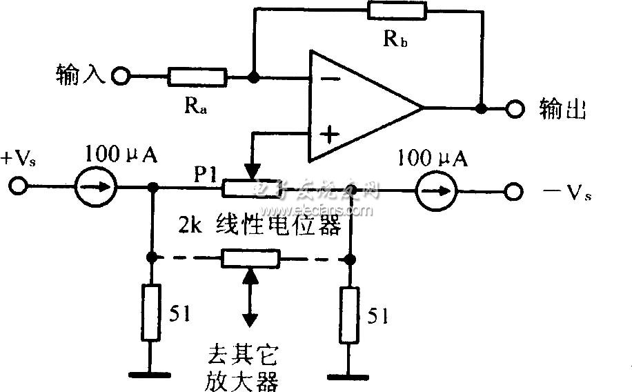 運放精密調(diào)零電路原理圖