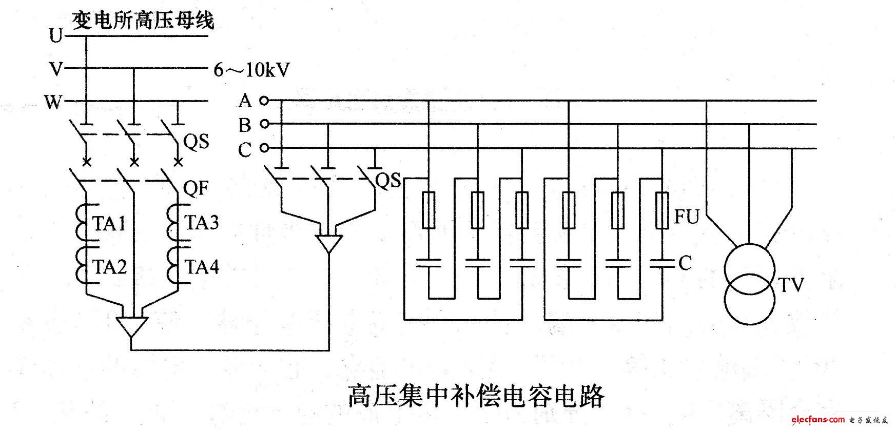 高壓補償電容電路