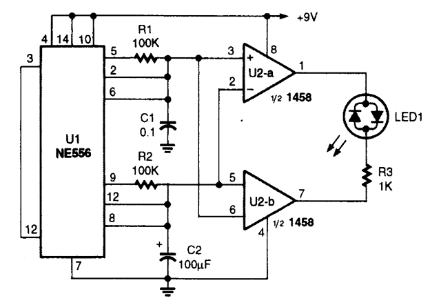 帶變色動能的LED顯示電路