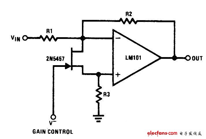 2N5457構成的壓控增益電路