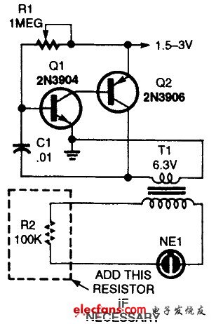 簡易霓虹燈驅動電路