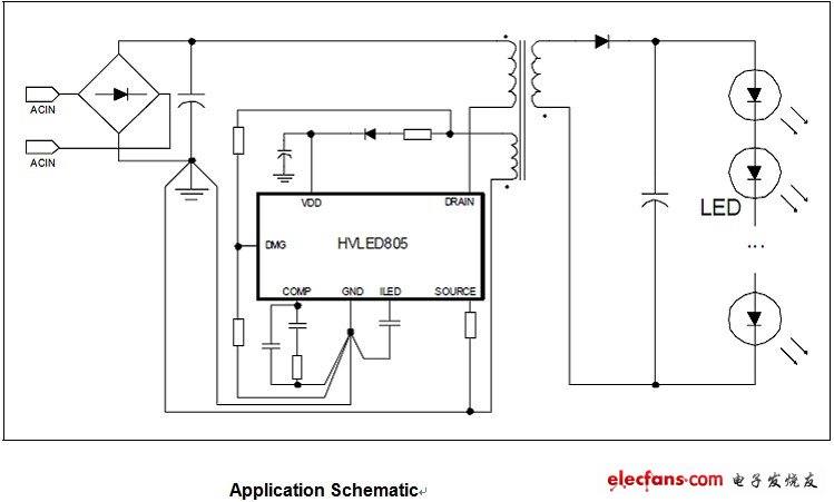 HVLED805應用電路圖