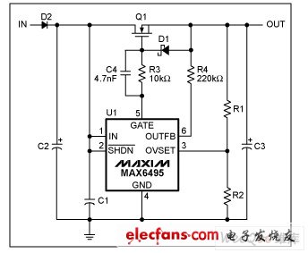 帶有輸出電容儲能功能的過壓限制電路