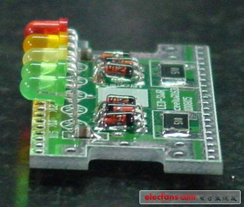 圖3   PCB上焊接LED的那面