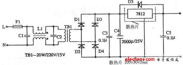 用廢舊電子節(jié)能燈巧作小功率線性穩(wěn)壓電源