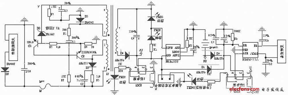 圖2 智能型太陽能充電電路設計主電路