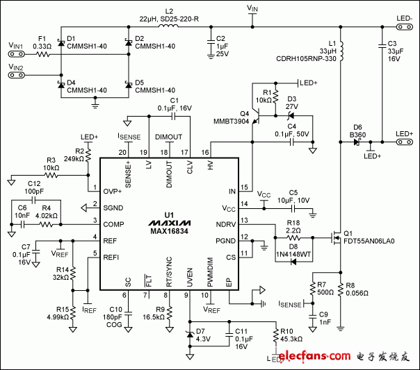 換代燈的LED驅動電路