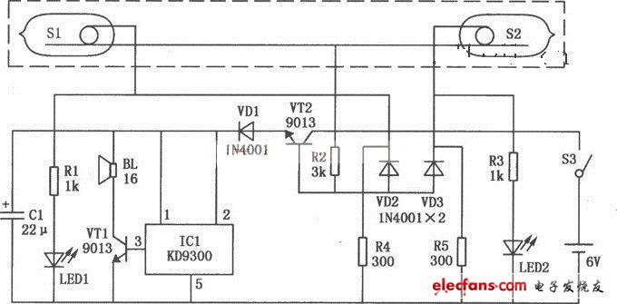 基于KD9300的電子水平儀電路