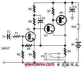 便攜式耳機放大電路